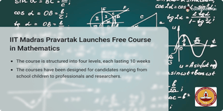 IIT Madras Pravartak Launches Free Course in Mathematics; Apply till August 9